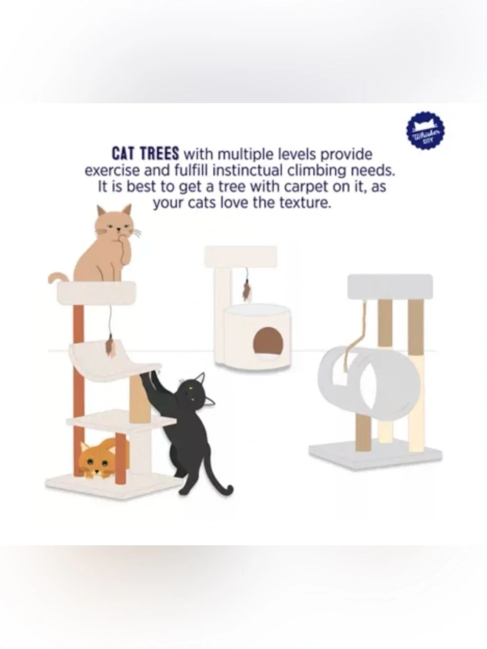 Whisker City 70-in Plush Mansion Multi 5-Level Cat Tree w/ Scratching Posts